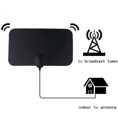 AN-1002 5dBi/25dBi Indoor HDTV Antenna with Sucker, VHF170-230/UHF470-862MHz, AN-1002