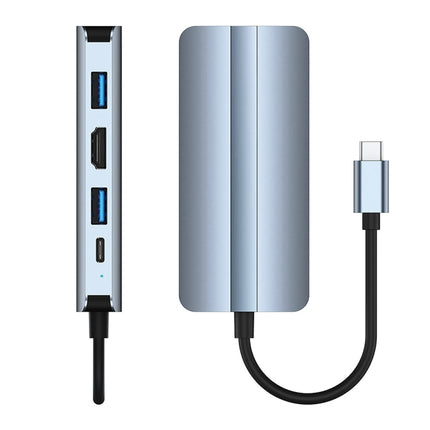 BYL-2205 8 in 1 USB-C / Type-C to USB Multifunctional Docking Station HUB Adapter, BYL-2205