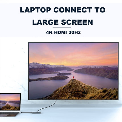 BYL-2205 8 in 1 USB-C / Type-C to USB Multifunctional Docking Station HUB Adapter, BYL-2205