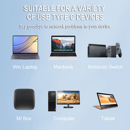 BYL-2302 5 in 1 USB-C / Type-C to USB Multifunctional Docking Station HUB Adapter with 1000M Network Port, BYL-2302