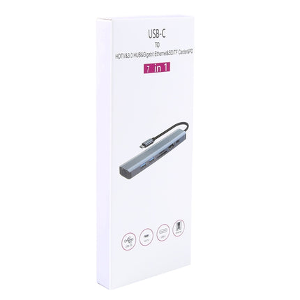 BYL-2303 7 in 1 USB-C / Type-C to USB Multifunctional Docking Station HUB Adapter, BYL-2303