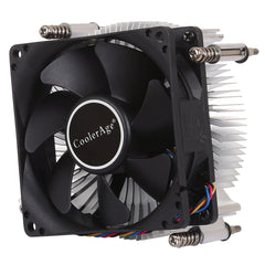 4Pin CPU Cooler Mute Silent Fan Thickened Aluminum Heat Sink for Intel 1155 / 1150 / 1151, Intel 1155 / 1150 / 1151