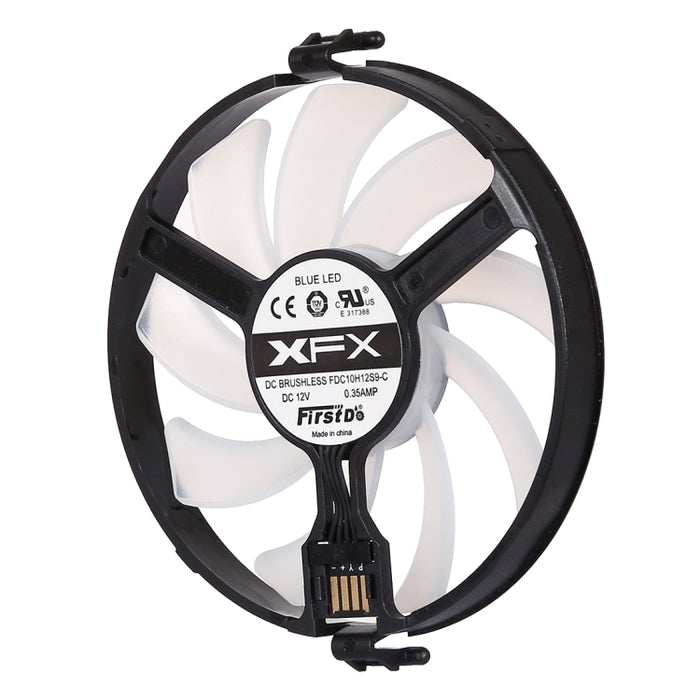 GPU Cooler Graphics Card Fan VGA Cards blower Cooler for XFX RX470 RX480, with Red Light, Red Light