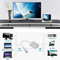 External Graphics Card Converter Cable USB3.0 to HDMI