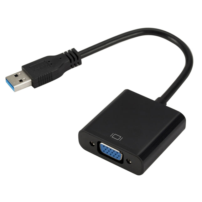 External Graphics Card Converter Cable USB3.0 to VGA, Resolution: 1080P, 1080P (Black), 1080P (Blue), 1080P