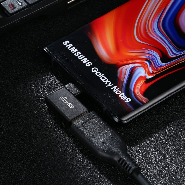 Type-C / USB-C Male to USB 3.2 Female 90 Degree Elbow Head Aluminium Alloy Adapter