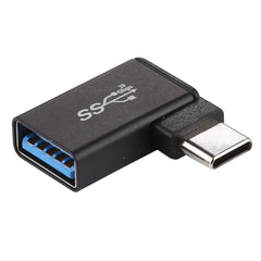 Type-C / USB-C Male to USB 3.2 Female 90 Degree Elbow Head Aluminium Alloy Adapter