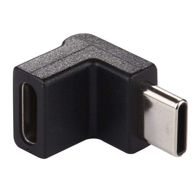Type-C / USB-C Male to Type-C / USB-C Female 90 Degree Elbow Head Aluminium Alloy Adapter