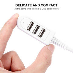 30cm TPE USB A to 3 USB Ports Female HUB Adapter