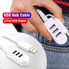 30cm TPE USB A to 3 USB Ports Female HUB Adapter