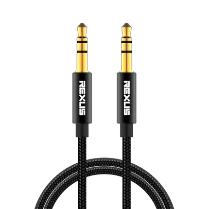 REXLIS 3629 3.5mm Male to Male Car Stereo Gold-plated Jack AUX Audio Cable for 3.5mm AUX Standard Digital Devices, Length: 1.8m, Length: 1.8m