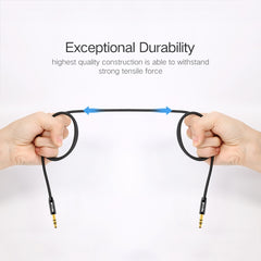 REXLIS 3629 3.5mm Male to Male Car Stereo Gold-plated Jack AUX Audio Cable for 3.5mm AUX Standard Digital Devices, Length: 1.8m, Length: 1.8m