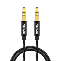 REXLIS 3629 3.5mm Male to Male Car Stereo Gold-plated Jack AUX Audio Cable for 3.5mm AUX Standard Digital Devices, Length: 1.8m, Length: 1.8m