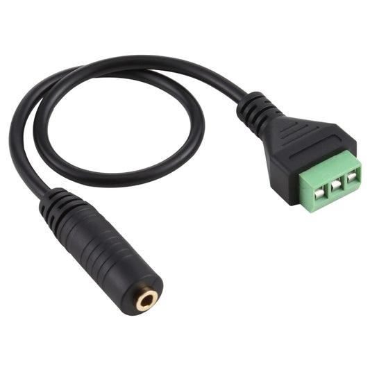 Cable adaptador de conexión sin soldadura con terminales enchufables de 3,5 mm hembra a 3 pines, longitud: 30 cm, 3,5 mm hembra a 3 pines