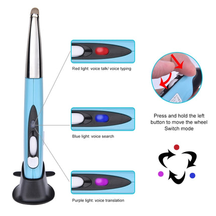 PR-06S 4-keys Smart Wireless Optical Mouse with Stylus Pen Function, Support Voice Operation / Translation, Support Voice Operation / Translation Grey, Support Voice Operation / Translation Blue, Support Voice Operation / Translation Red