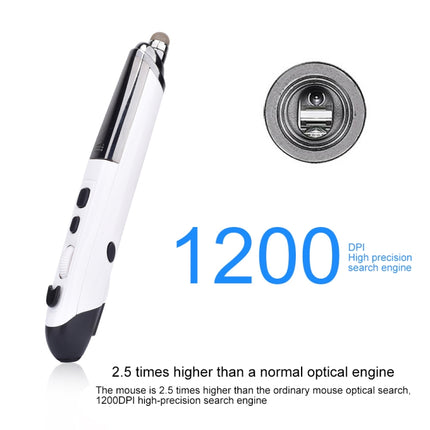 PR-08 6-keys Smart Wireless Optical Mouse with Stylus Pen & Laser Function, Laser Function Blue, Laser Function Red, Laser Function White, Laser Function Black, Laser Function Grey