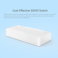 Tenda S108 8 Ports 10 / 100Mbps Fast Ethernet Network Switch LAN HUB, Tenda SG108 8 Ports White