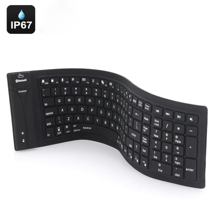 JA-11 Teclado Bluetooth plegable de silicona de 108 teclas