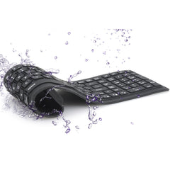 JA-11 Teclado Bluetooth plegable de silicona de 108 teclas