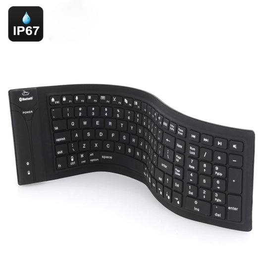 JA-11 108-Tasten Faltbare Silikon-Bluetooth-Tastatur