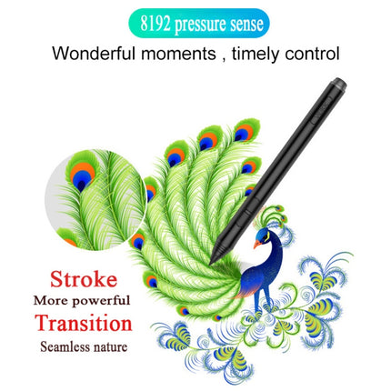 VEIKK A50 10x6 inch 5080 LPI Smart Touch Electronic Graphic Tablet, with Type-c Interface, A50