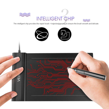 VEIKK S640 6x4 inch 5080 LPI Electronic Graphic Tablet, S640