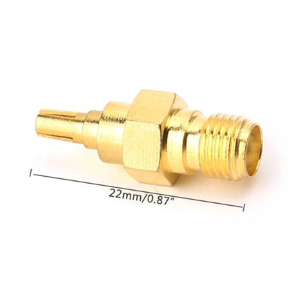 2 PCS SMA Female to CRC9 Male RF Coaxial Connector, SMA Female to CRC9 Male