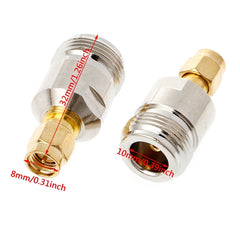 2 PCS SMA Male to N Female RF Coaxial Connector, SMA Male to N Female