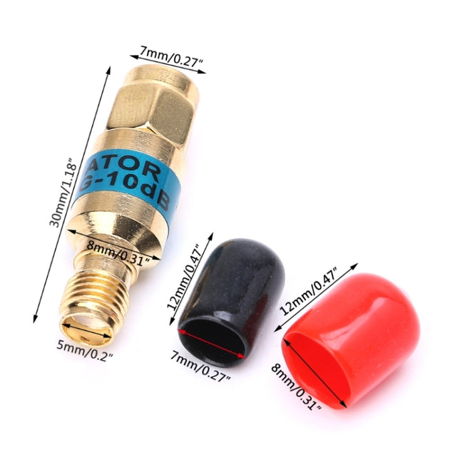 2W 10dBi SMA-JK Male to Female DC-6.0GHz Frequency RF Coaxial Attenuator, SMA Male to Female (Attenuator)
