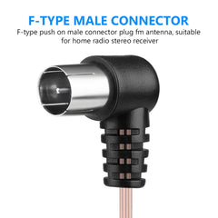 2m FM Dipole Antenna Female Plug Connector Stereo Audio Radio Receiver, FM Dipole Antenna