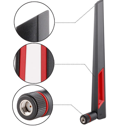 Antena macho RP-SMA de 12 dBi para red de enrutador WiFi 2,4 G/5 G, 12 dBi RP-SMA