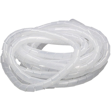 15m PE Spiral Pipes Wire Winding Organizer Tidy Tube, Nominal Diameter: 6mm, 6mm /15m Length, 6mm / 15m Length