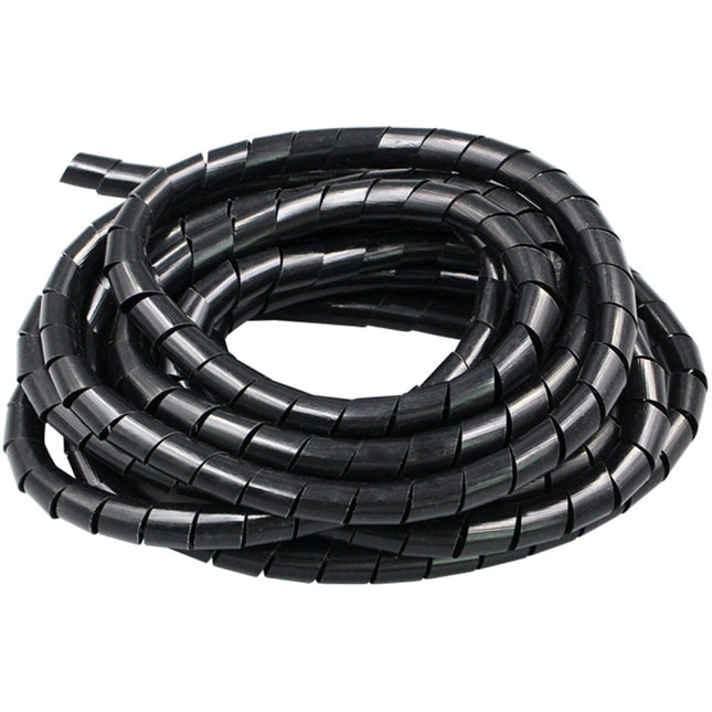 9m PE Spiral Pipes Wire Winding Organizer Tidy Tube, Nominal Diameter: 10mm, 10mm / 9m Length, 10mm /  9m Length