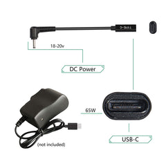 USB-C / Type-C to 4.0 x 1.35mm Power Adapter Charger Cable, 4.0 x 1.35mm