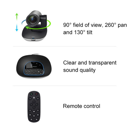 Logitech CC3500e HD 1080P Online Class Video Business Teleconference Camera, EU Plug