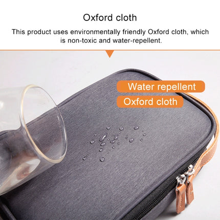 Multi-function Headphone Charger Data Cable Storage Bag, Ultra Fiber Portable Power Pack, Size: M, 16.5x6x23.5cm（Gray）, M