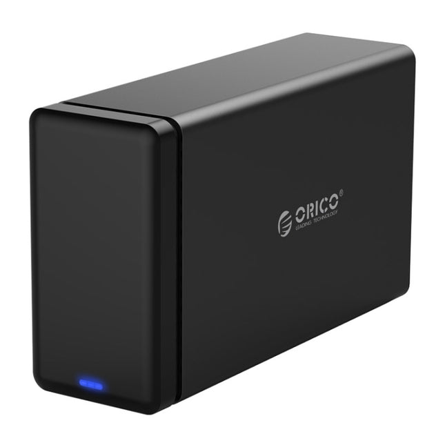 ORICO NS200-RU3 2-Bay USB 3.0 Typ-B auf SATA Externe Festplattenbox Aufbewahrungsgehäuse Festplattendock mit Raid für 3,5 Zoll SATA HDD, unterstützt UASP-Protokoll, USB 3.0 Typ-B auf SATA mit Raid