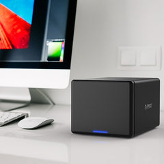 ORICO NS500-C3 - Caja de almacenamiento para disco duro externo USB-C/Tipo-C 3.1 a SATA de 5 bahías, compatible con protocolo UASP, USB 3.1 Tipo-C a SATA