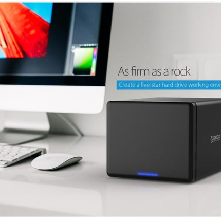 ORICO NS500-RC3 5-Bay USB-C / Type-C 3.1 auf SATA Externe Festplattenbox Aufbewahrungsgehäuse Festplattendock mit Raid für 3,5 Zoll SATA HDD, unterstützt UASP-Protokoll, USB 3.1 Type-C auf SATA mit Raid