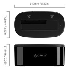 ORICO USB 3.0 Type-B to SATA External Storage Hard Drive Dock for 2.5 inch / 3.5 inch SATA HDD / SSD, 1 Bay