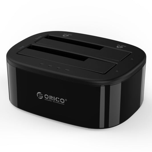 ORICO 6228US3-C 1 to 1 Clone 2 Bay USB 3.0 Type-B to SATA External Storage Hard Drive Dock for 2.5 inch / 3.5 inch SATA HDD / SSD, 1 to 1 Clone 2 Bays with Copy