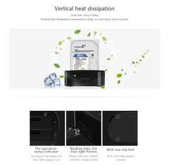 ORICO 6228US3-C 1 to 1 Clone 2 Bay USB 3.0 Type-B to SATA External Storage Hard Drive Dock for 2.5 inch / 3.5 inch SATA HDD / SSD, 1 to 1 Clone 2 Bays with Copy