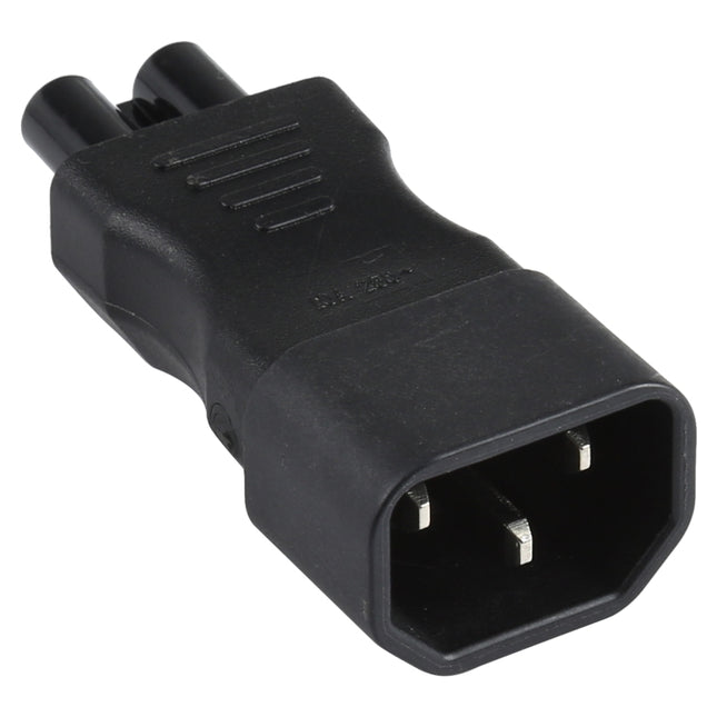 Adaptador convertidor de enchufe de alimentación de CA C5 a C14, C5 a C14