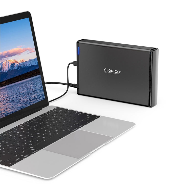 ORICO 7688C3 8TB 3,5 Zoll USB-C / Type-C Mobiles HDD-Gehäuse mit abnehmbarer Basis, Kabellänge: 1m