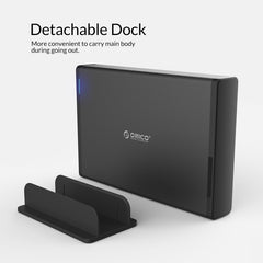 ORICO 7688C3 8TB 3,5 Zoll USB-C / Type-C Mobiles HDD-Gehäuse mit abnehmbarer Basis, Kabellänge: 1m