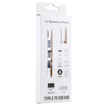 Adaptador T-818 TF + 3 x USB 3.0 a USB-C/HUB Tipo-C