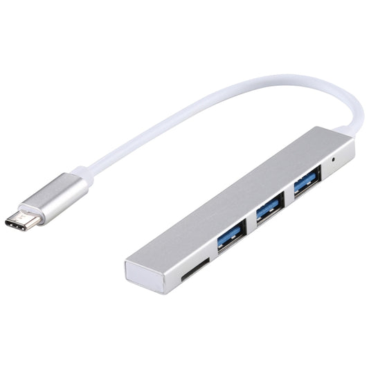 T-818 TF + 3 x USB 3.0 to USB-C / Type-C HUB Adapter