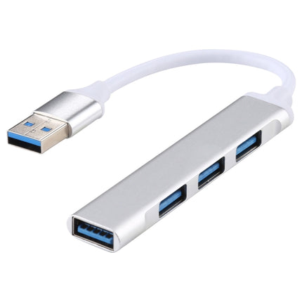 Adaptador de concentrador de aleación de aluminio A-809 de 4 puertos USB 3.0 a USB 3.0, A-809