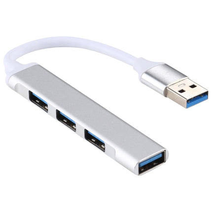 Adaptador de concentrador de aleación de aluminio A-809 de 4 puertos USB 3.0 a USB 3.0, A-809
