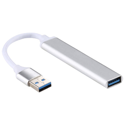 Adaptador de concentrador de aleación de aluminio A-809 de 4 puertos USB 3.0 a USB 3.0, A-809